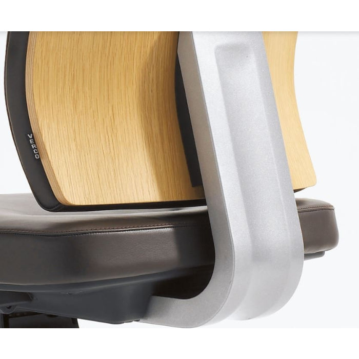 Verco Executive seating - Vibe Show Wood High Back Task Chair with Adjustable Arms