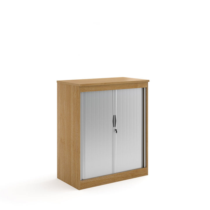 Systems Horizontal Tambour Door Cupboard 1200mm High - Oak