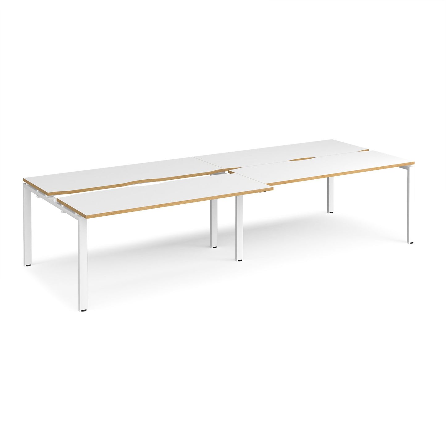 Adapt sliding top double B2B desks 1200mm deep