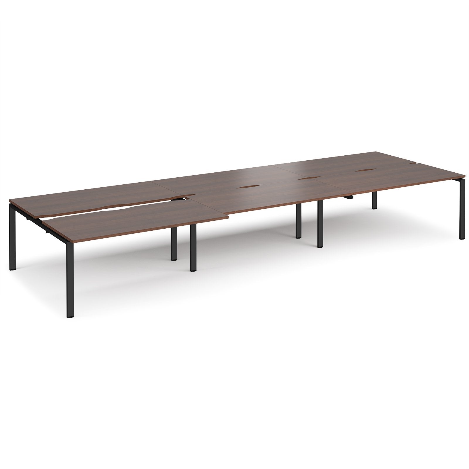 6 Persons - Adapt triple back to back desk 1600mm deep