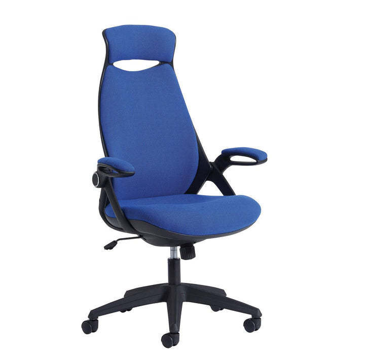 Tuscan fabric managers chair with head support