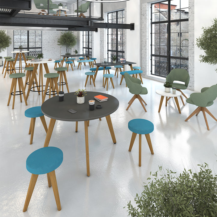 Unity circular poseur table