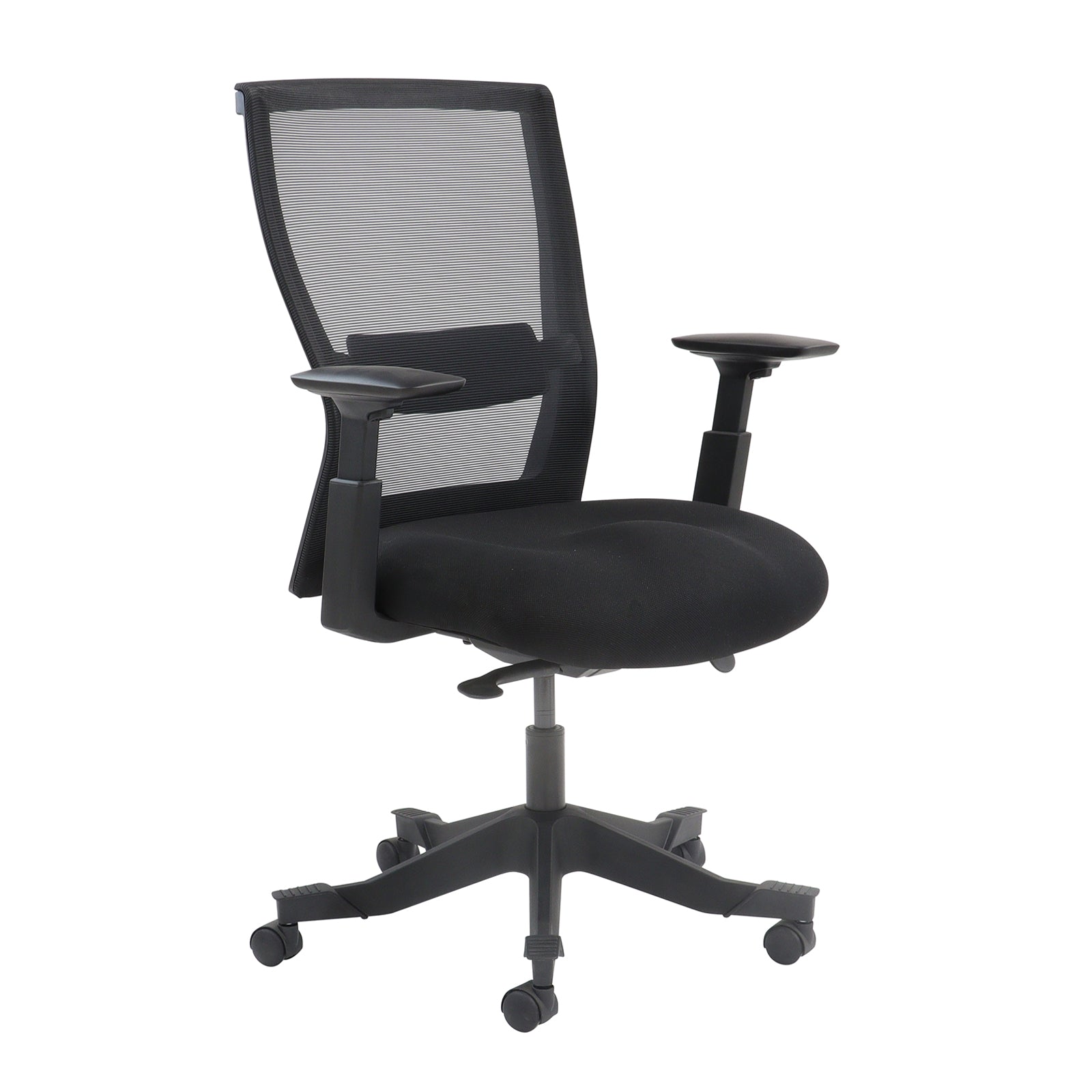 Yasmin mesh back operator chair with fabric seat and mesh back