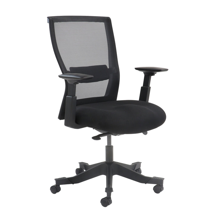 Yasmin mesh back operator chair with fabric seat and mesh back