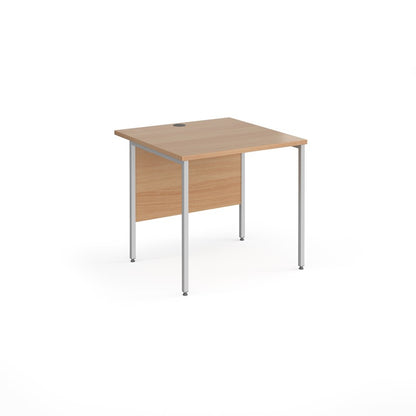 H-Frame straight desk 80cm deep