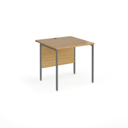 H-Frame straight desk 80cm deep