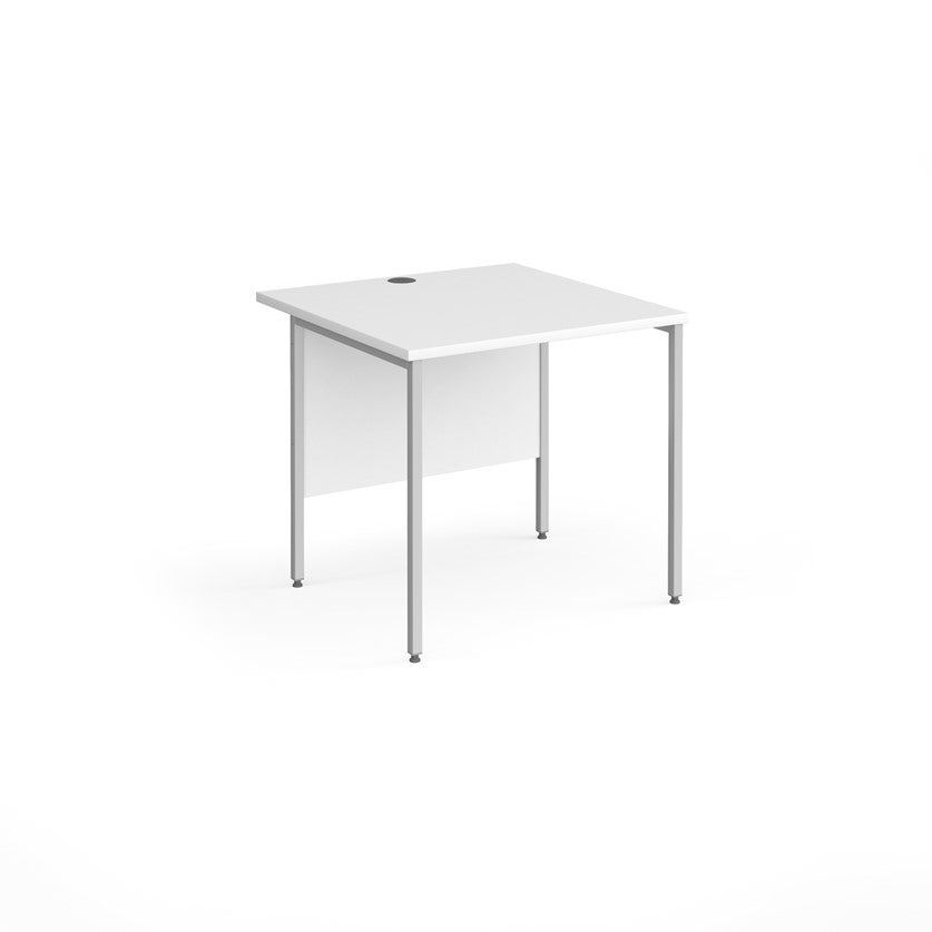 H-Frame straight desk 80cm deep