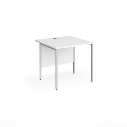 H-Frame straight desk 80cm deep