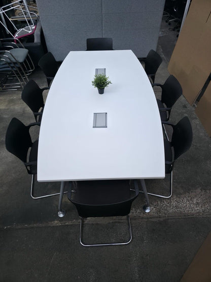 8xCantilever Frame Stacking Chair And Meeting Table ,Power Outputs-Can Deliver