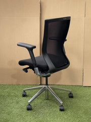 Techo Sidiz T50 Ergonomic Office Chair – Mesh Back Fabric Seat Operator Chair