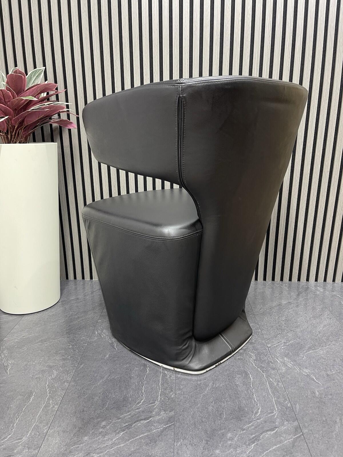 Allermuir Bison Reception Chair Lounge/Visitor– Leather