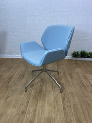 Boss Design Kruze Purple Swivel Tub Chair / Reception / Lounge - UK DELIVERY