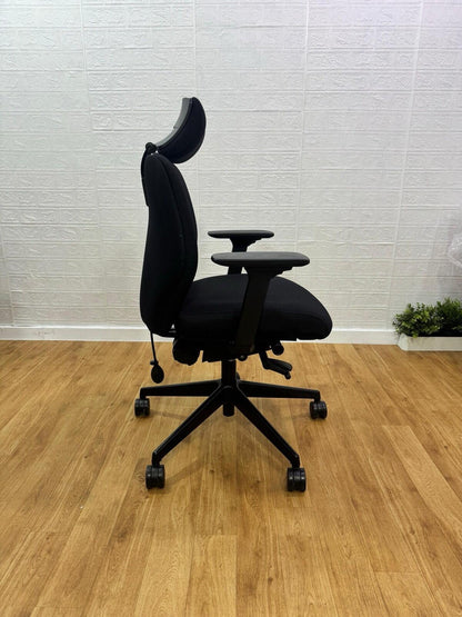 Ergonomic Super Adjustable Office Chair  Excellent Condition  Black