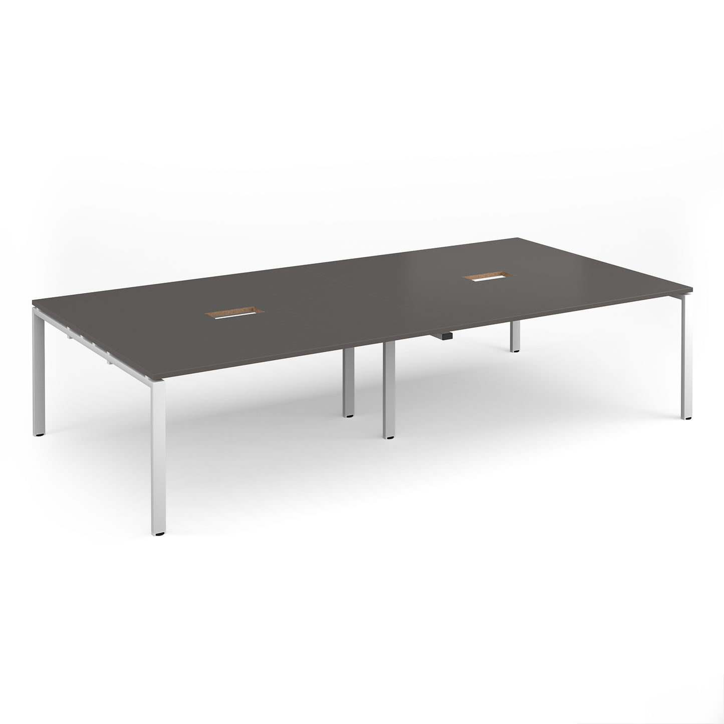 Adapt rectangular power ready boardroom table - EBT3216-CO-WH-OG