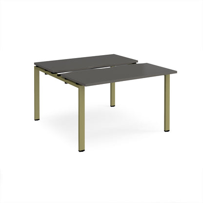 Adapt sliding top B2B desks 1200mm deep - STE1212-GN-OG