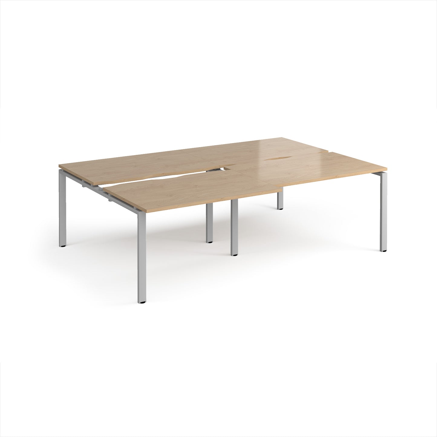 Adapt sliding top double B2B desks 1600mm deep - STE2416-S-KO