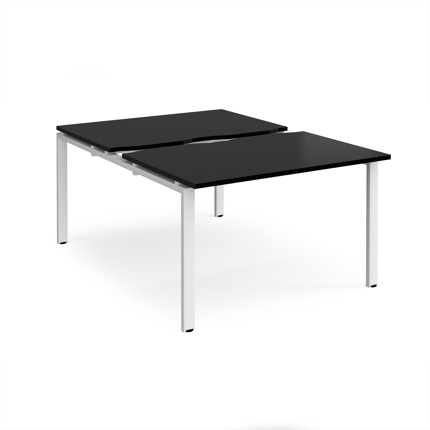 Adapt sliding top B2B desks 1600mm deep - STE1216-WH-BK