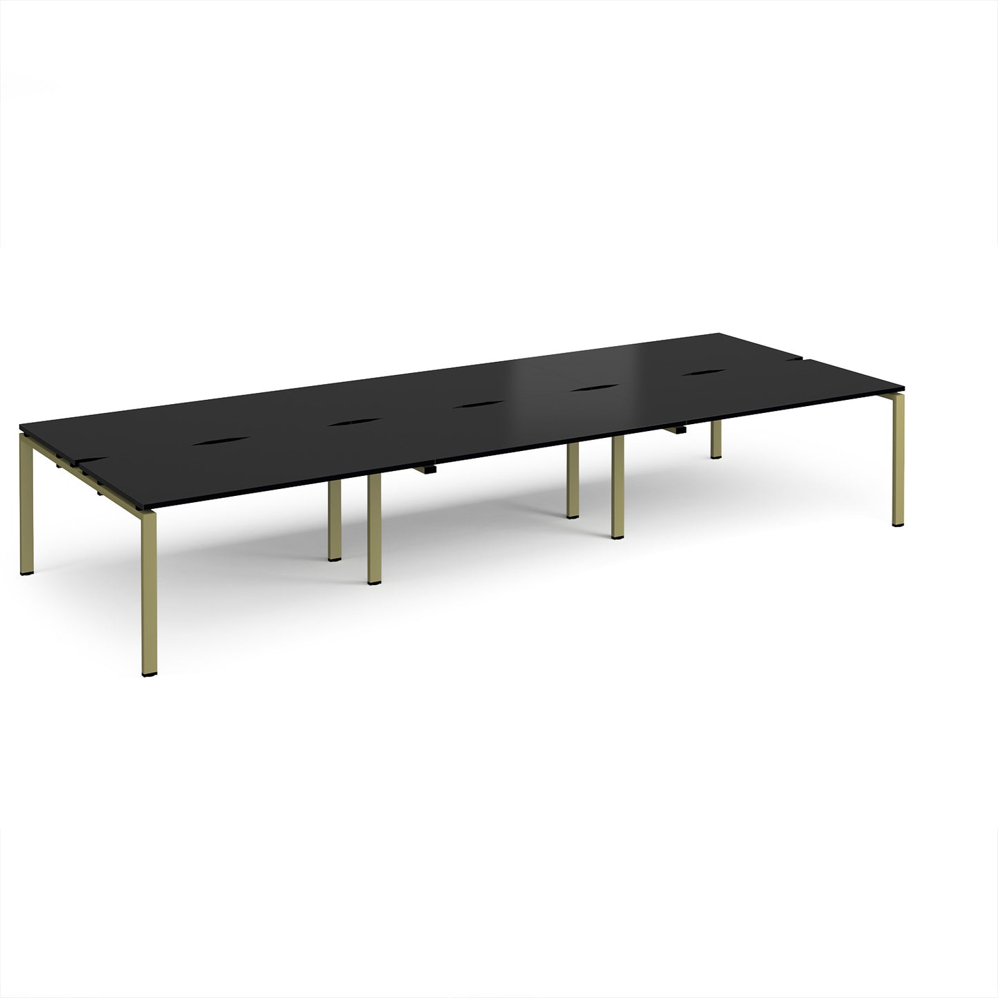 Adapt triple back to back desks 1600mm deep - E4216-GN-BK