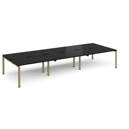 Adapt triple back to back desks 1600mm deep - E4216-GN-BK