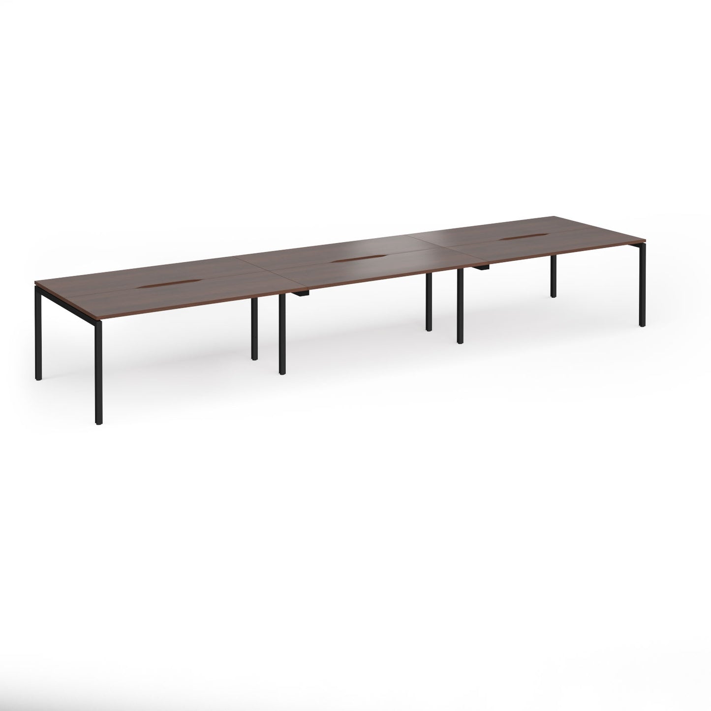 Connex Plus Goal Post Double Back to Back Desks 1200mm deep - GCO4812-K-W