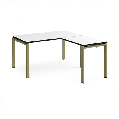Adapt straight desk with return - ER1488-GN-WK