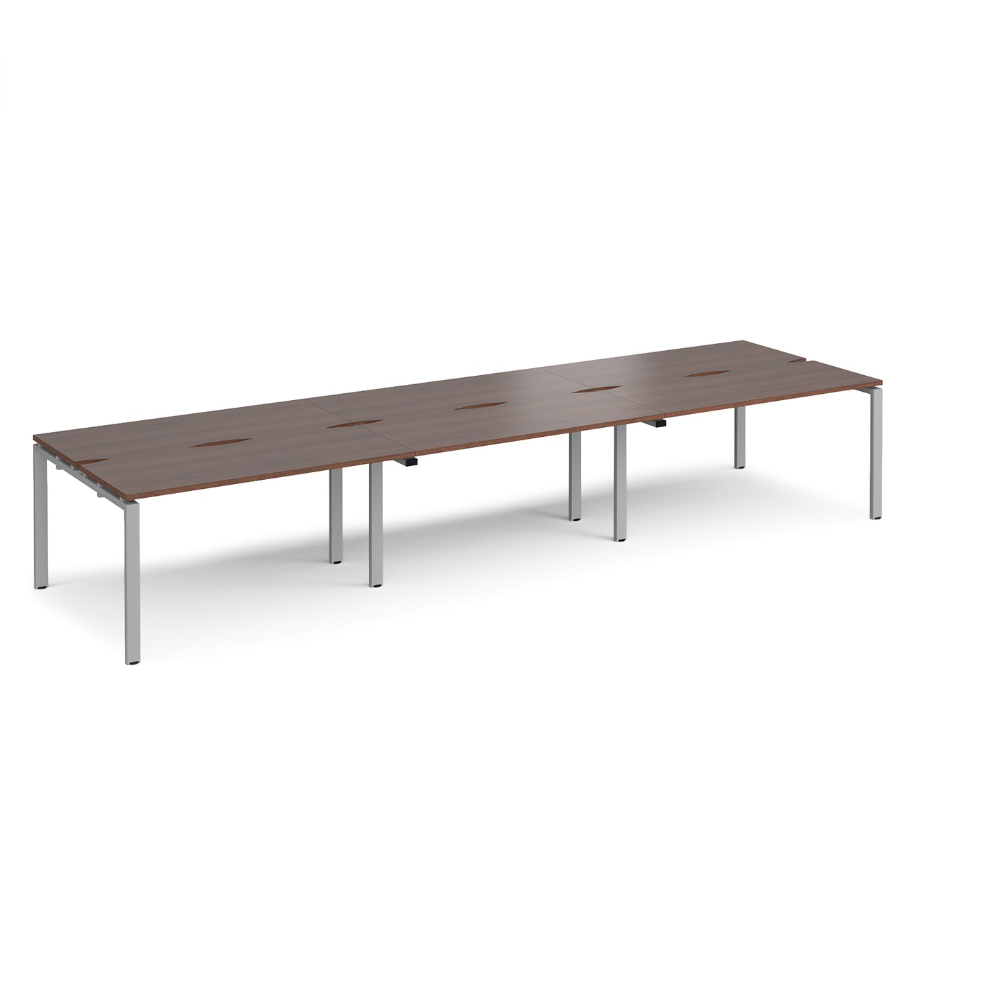 Adapt sliding top triple B2B desks 1200mm deep - STE4212-S-W