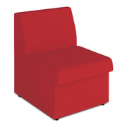 Contemporary Modular Fabric Low Back Sofa