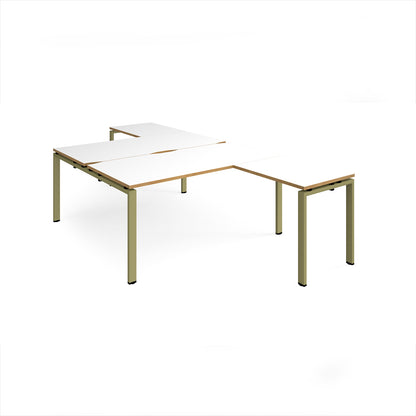 Adapt back to back desk with return - ER16168-GN-WO