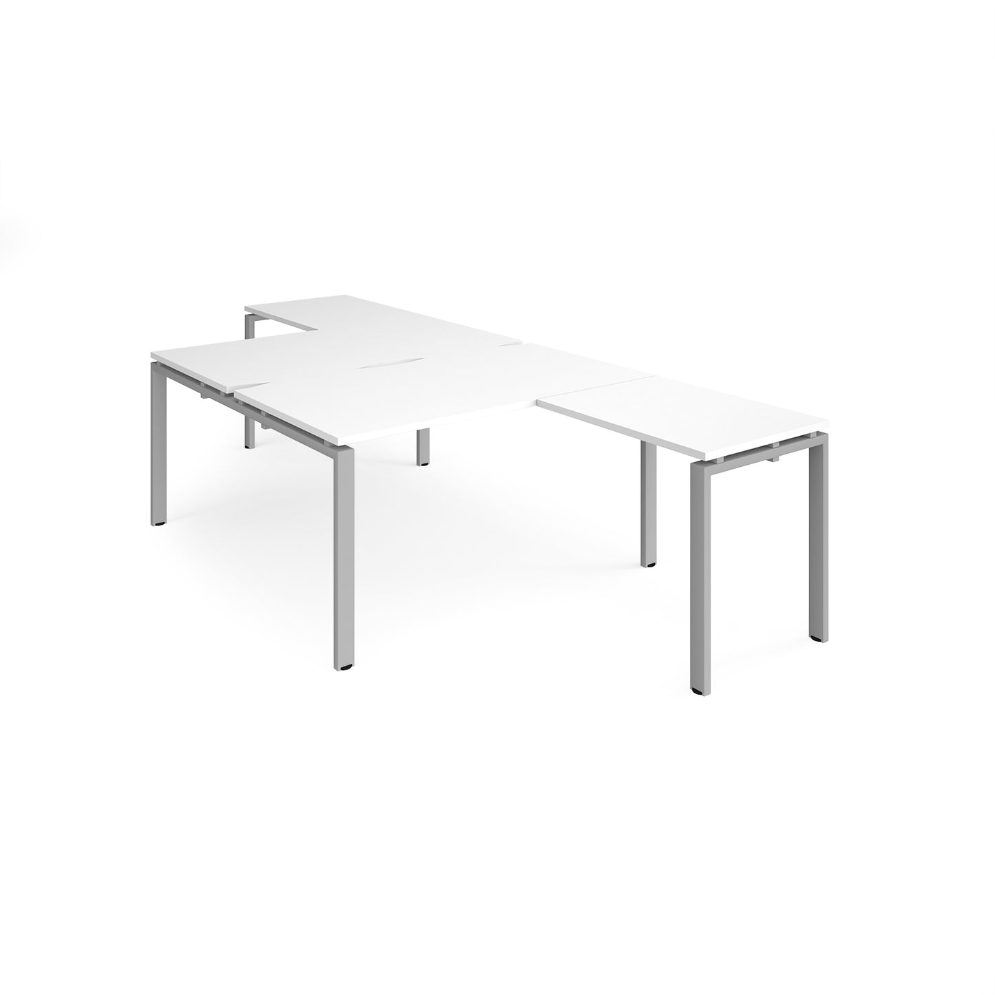 Adapt back to back desk with return - ER14168-S-WH