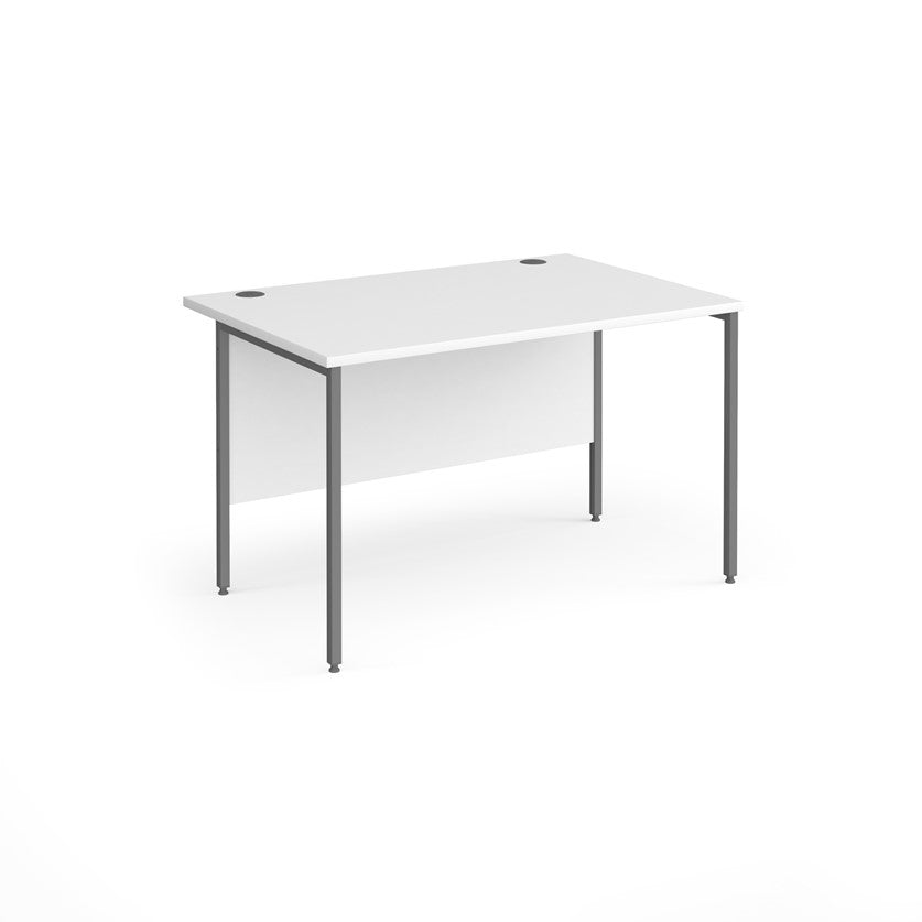 H-Frame straight desk 80cm deep