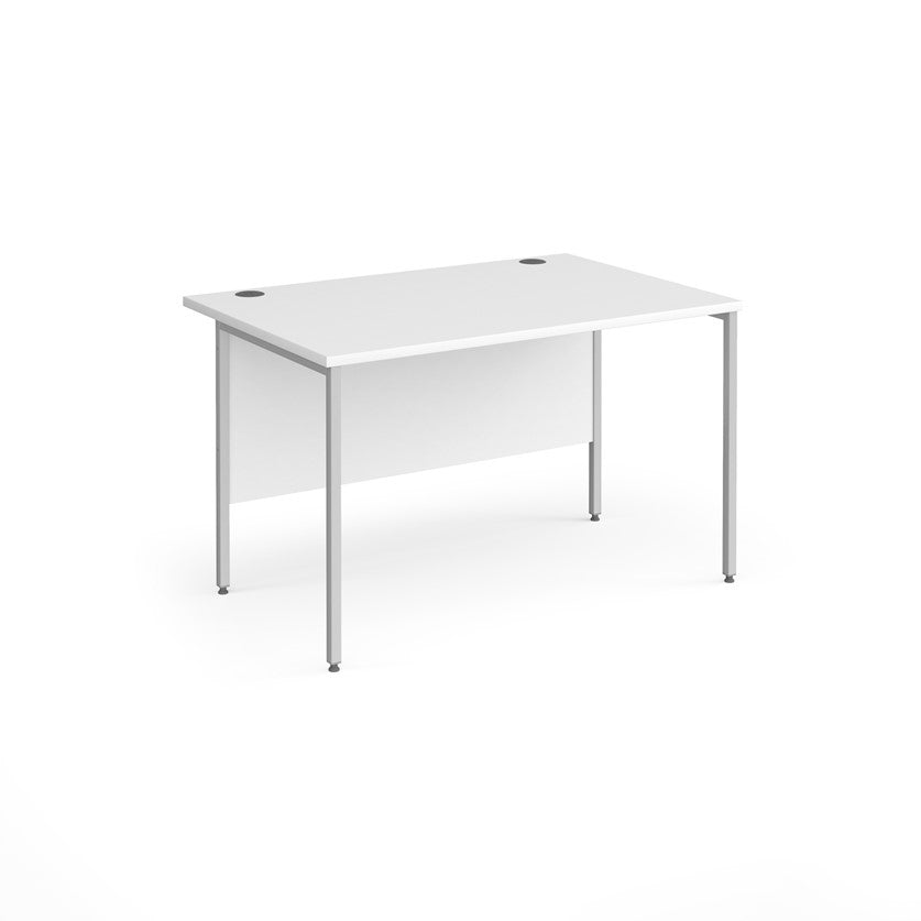 H-Frame straight desk 80cm deep