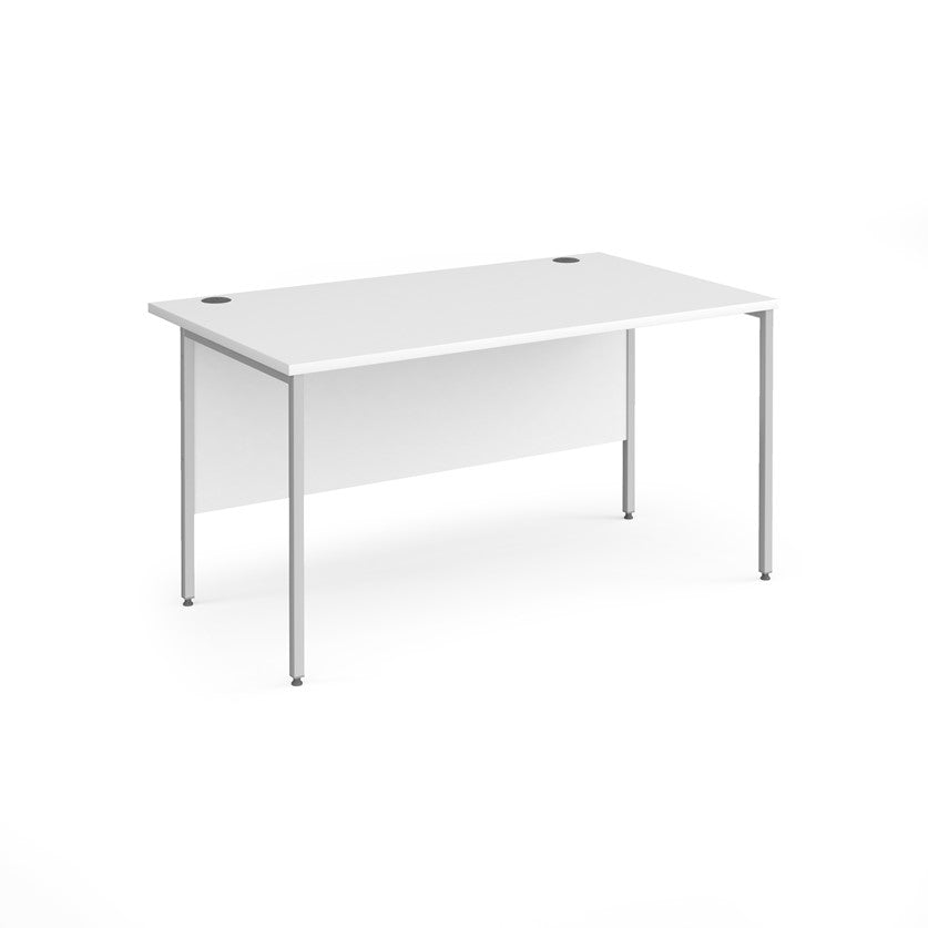 H-Frame straight desk 80cm deep