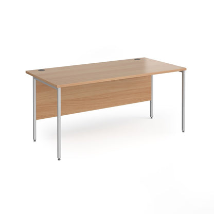 H-Frame straight desk 80cm deep
