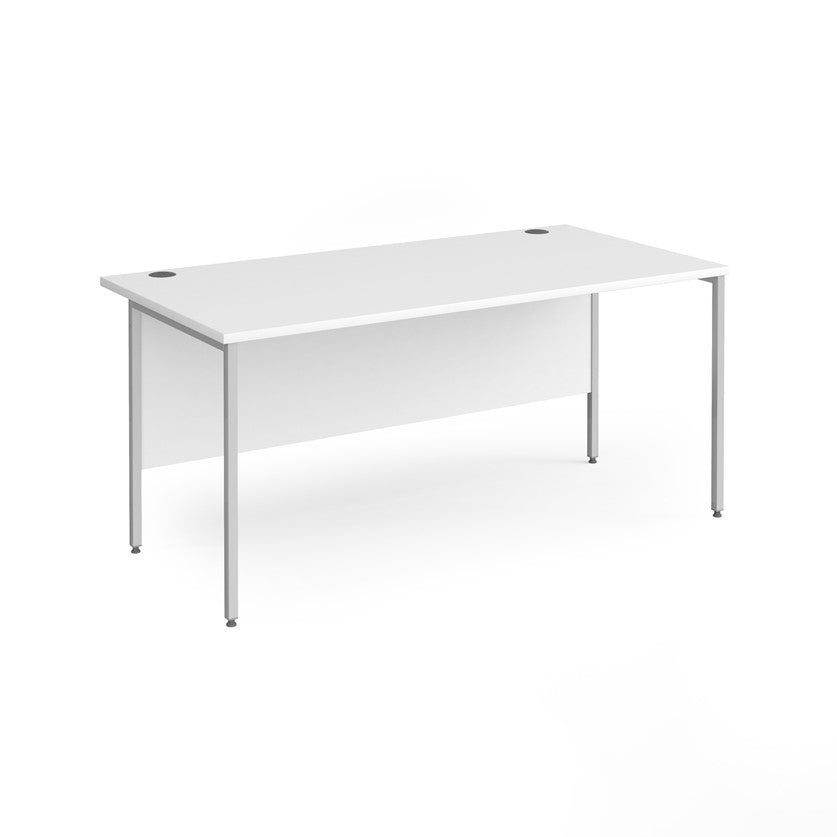 H-Frame straight desk 80cm deep
