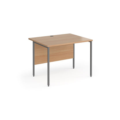 H-Frame straight desk 80cm deep