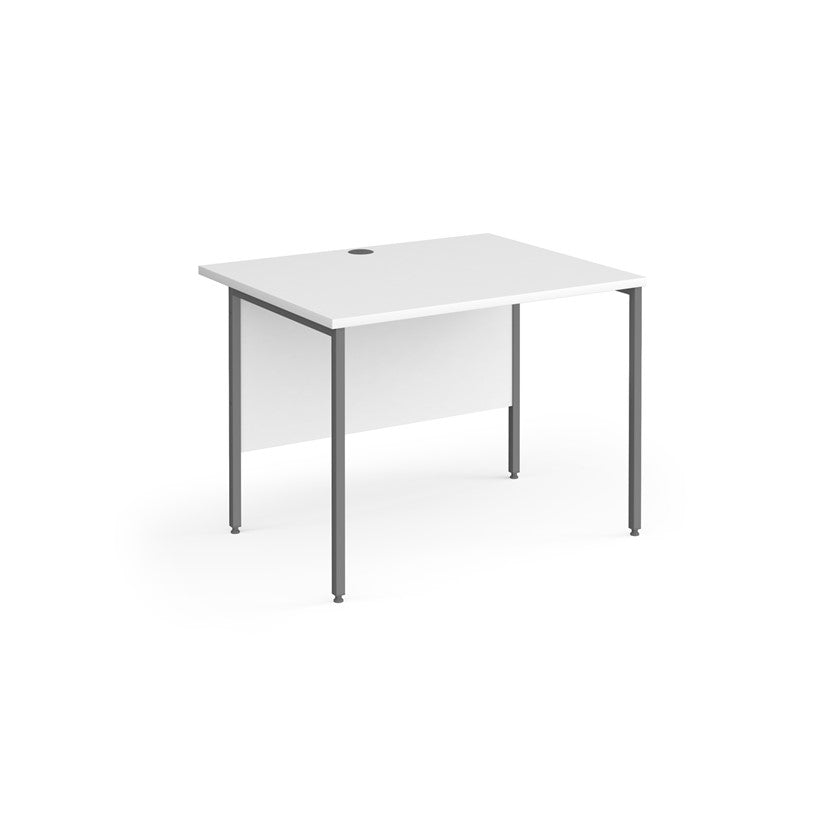H-Frame straight desk 80cm deep