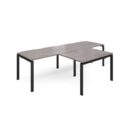 Adapt double desk with returns - ER2888-K-GO