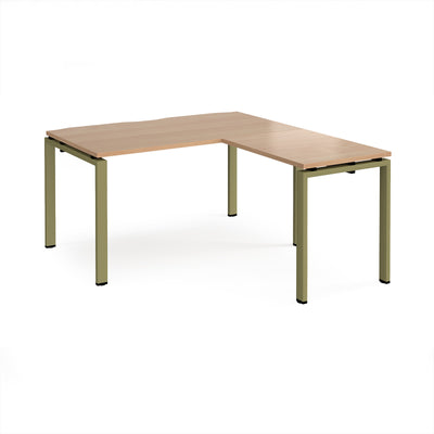 Adapt straight desk with return - ER1488-GN-B