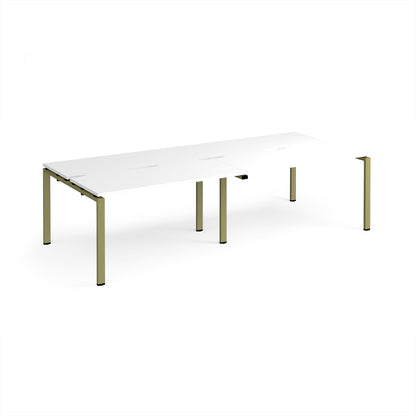Adapt double back to back desks 1200mm deep - E2812-GN-WH