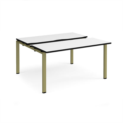 Adapt sliding top B2B desks 1200mm deep - STE1412-GN-WK