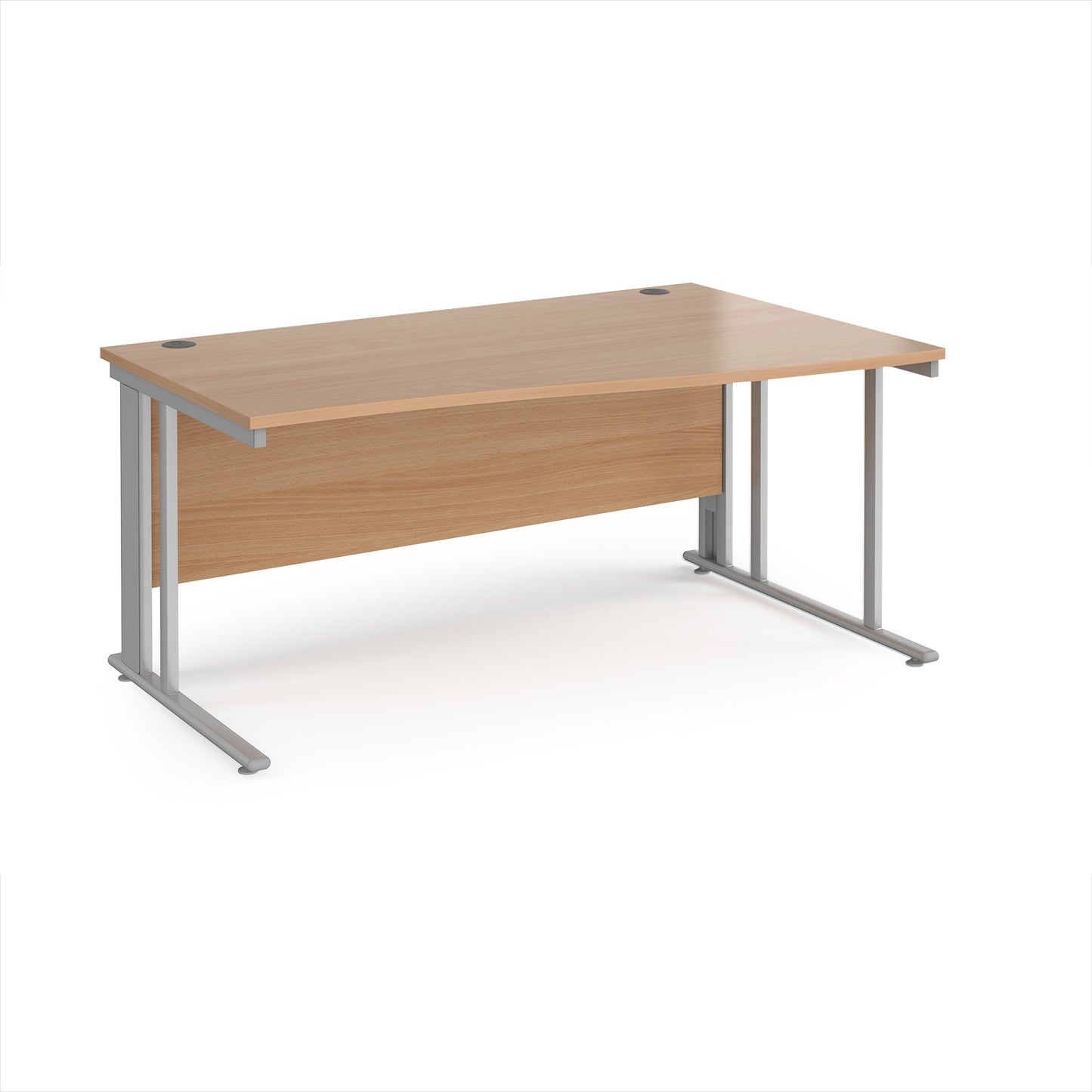 Maestro 25 cable managed right hand wave desk - MCM16WRSB