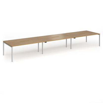 Connex Plus Goal Post Double Back to Back Desks 1200mm deep - GCO5412-S-O