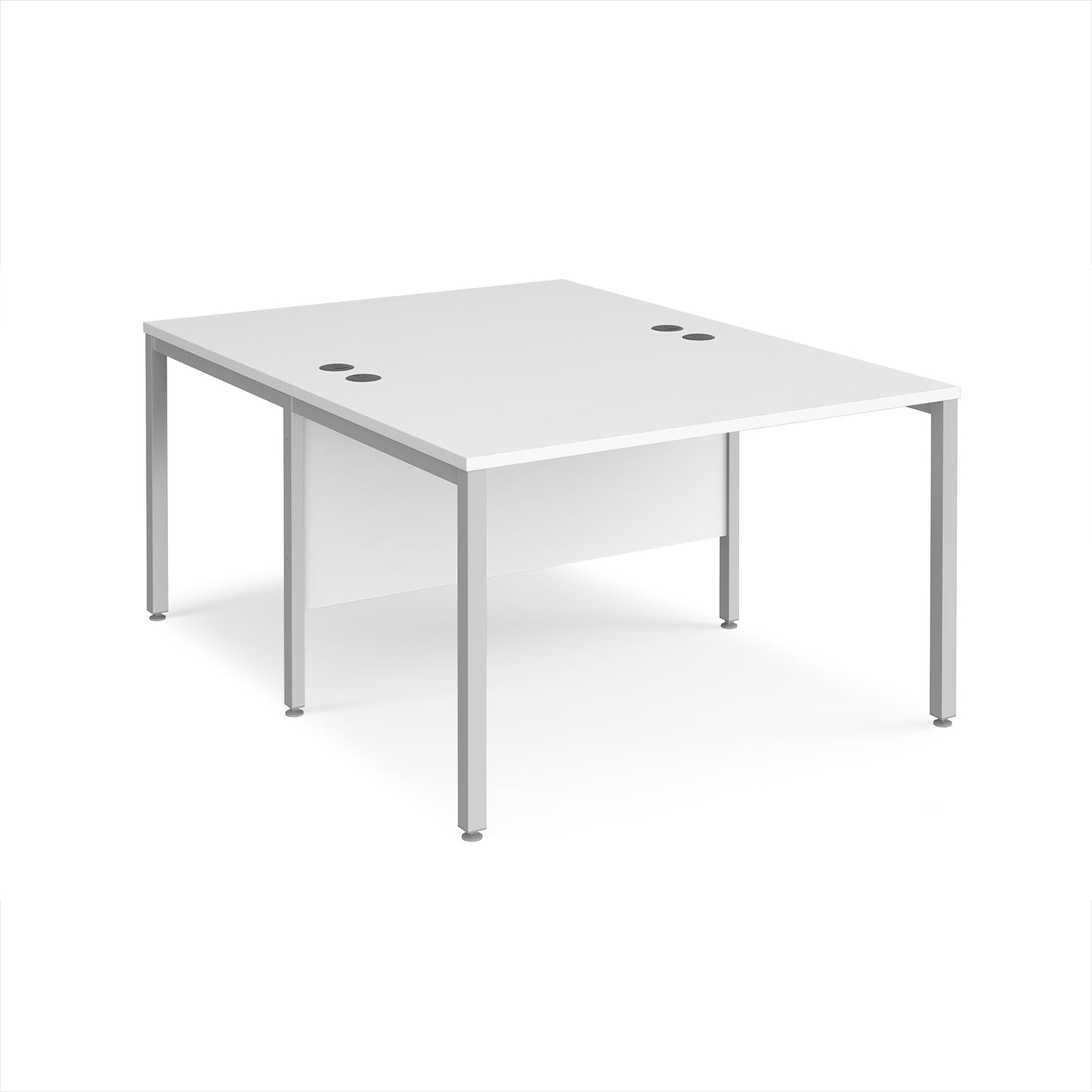 Maestro 25 bench back to back straight desks 1600mm - MB1216BSWH