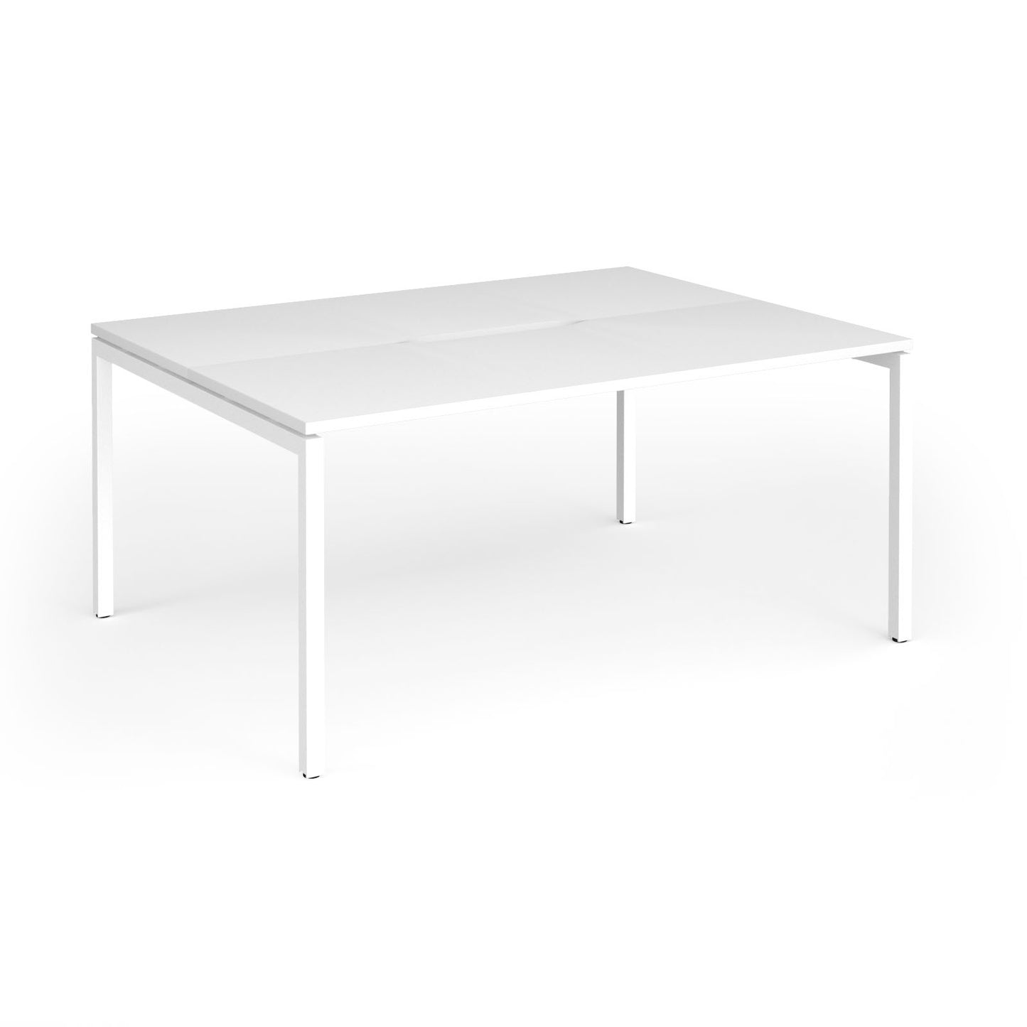 Connex Plus Goal Post back to back desks 1200mm deep - GCO1612-WH-WH