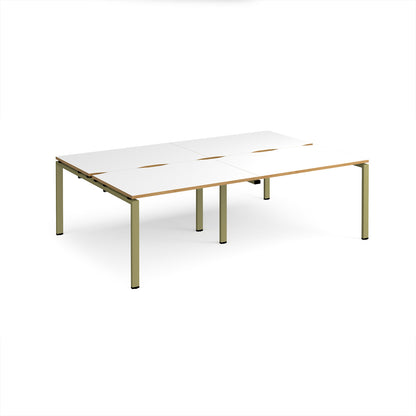 Adapt double back to back desks 1600mm deep - E2416-GN-WO