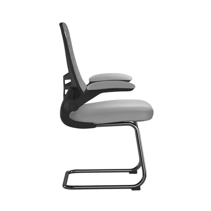 Luna - Best Selling Designer Cantilever Black Framed Mesh Chair with Folding Arms