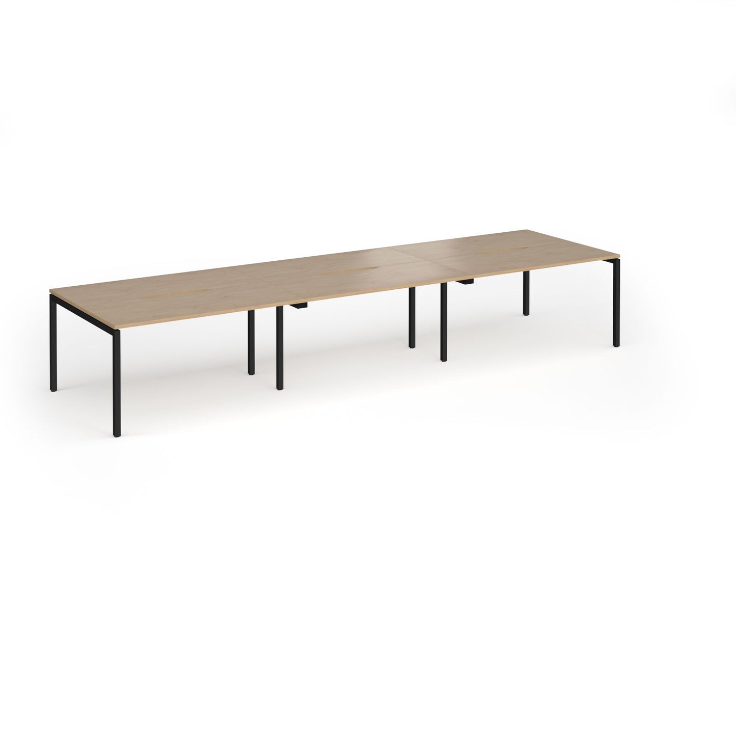 Connex Plus Goal Post Double Back to Back Desks 1200mm deep - GCO4212-K-KO