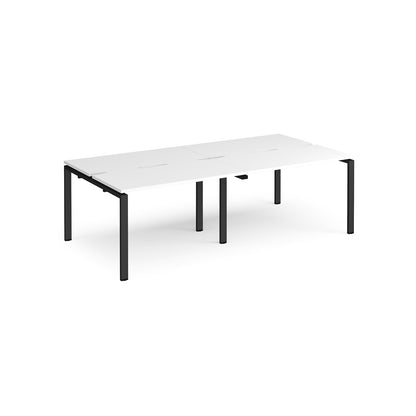 Adapt double back to back desks 1200mm deep - E2412-K-WH