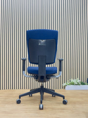 Refurbished Senator Sprint Ergonomic Task Chair – Dark Blue Fabric