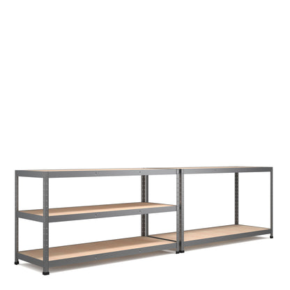 RB Boss 5x Tier Shelving Unit - 1800x1600x600mm 250kgs UDL - Galvanised